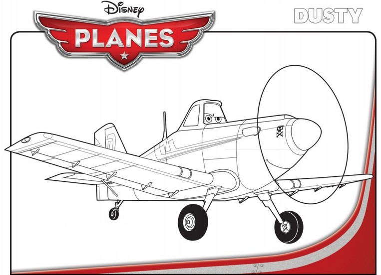 coloriage planes dusty